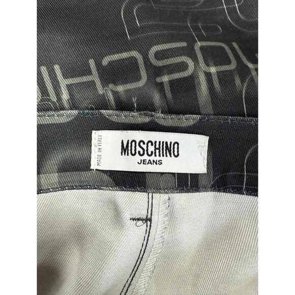 00's Moschino Jeans Text Script Straight-Leg-Pant - Picture 7 of 9